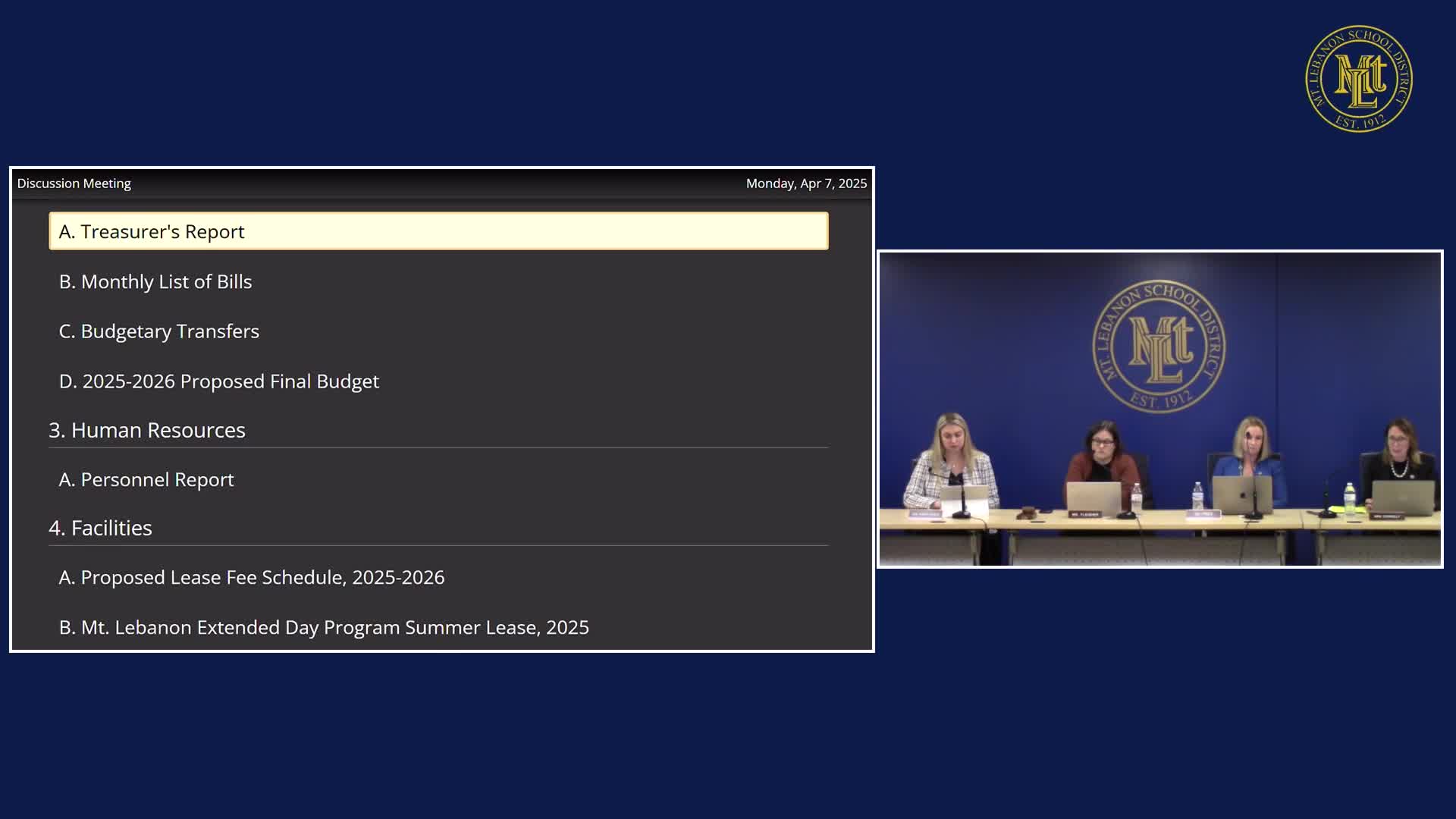 Thumbnail image for School Board Discussion Meeting April 7, 2025